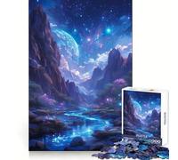 The Alien World Landscape Teenager Jigsaw Puzzles 1000 Pieces Memory Boost Home Activity Pattern Assembly Perfect Present (50x75cm)