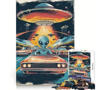 The Aliens Are Coming 1000 Piece Jigsaws for Teenagers Puzzle Wise Think Toy Simple Fun Tight Cut Santa Wish Pick (38x26cm)
