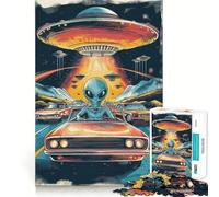 The Aliens Are Coming 1000 Piece Jigsaws for Teenagers Puzzle Wise Think Toy Simple Fun Tight Cut Santa Wish Pick (38x26cm)