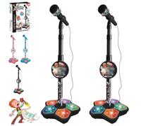 The All-in-One Microphone Toy, 2026 New Kids Bluetooth Karaoke Machine with Adjustable Stand, Echo Microphone Toy for Kids with Speaker LED, Christmas Birthday Gift for Boys Girls Little Singers