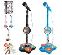 The All-in-One Microphone Toy, 2026 New Kids Bluetooth Karaoke Machine with Adjustable Stand, Echo Microphone Toy for Kids with Speaker LED, Christmas Birthday Gift for Boys Girls Little Singers