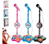 The All-in-One Microphone Toy, 2026 New Kids Bluetooth Karaoke Machine with Adjustable Stand, Echo Microphone Toy for Kids with Speaker LED, Christmas Birthday Gift for Boys Girls Little Singers