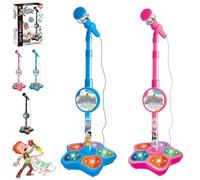 The All-in-One Microphone Toy, 2026 New Kids Bluetooth Karaoke Machine with Adjustable Stand, Echo Microphone Toy for Kids with Speaker LED, Christmas Birthday Gift for Boys Girls Little Singers