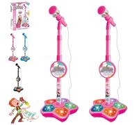 The All-in-One Microphone Toy, 2026 New Kids Bluetooth Karaoke Machine with Adjustable Stand, Echo Microphone Toy for Kids with Speaker LED, Christmas Birthday Gift for Boys Girls Little Singers
