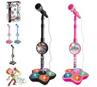 The All-in-One Microphone Toy, 2026 New Kids Bluetooth Karaoke Machine with Adjustable Stand, Echo Microphone Toy for Kids with Speaker LED, Christmas Birthday Gift for Boys Girls Little Singers