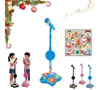 The All-in-One Microphone Toy, Multi-functional Microphone Toy With LED Lights, Adjustable Stand, Speakers, Kids Karaoke Toys, With Mobile Phones, Microphones With Echo, For Little Singers