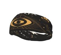 The All-Seeing Eye Halloween Ouija Board Fashionable Sports Decoration, Sweat Resistant Headband, Hair Band, Breathable Sweat Wicking Fitness Equipment Headbands for Women Men