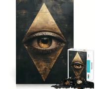 The All Seeing Eye Jigsaw Puzzles 1000 Pieces for Adults Reason Skill Toy Calm Relax Exact Cut Heartfelt Gift (38x26cm)