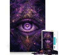The All Seeing Eye Jigsaw Puzzles 1000 Pieces for Teenagers Strong Logic Toy Home Activity Clear Edge Cherished Gift (38x52cm)