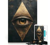 The All Seeing Eye Jigsaw Puzzles for Teenagers 1000 Brain Workout Toy Simple Fun Image Assembly Cherished Gift (38x52cm)