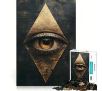 The All Seeing Eye Jigsaw Puzzles for Teenagers 1000 Pieces Raise Memory Slow Enjoy Clean Edge (50x75cm)