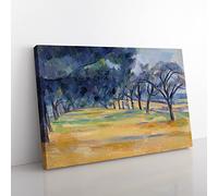 The Allee At Marines By Paul Cezanne Classic Painting Canvas Wall Art Print Ready to Hang, Framed Picture for Living Room Bedroom Home Office Décor, 76x50 cm (30x20 Inch)