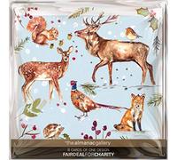 The Almanac Gallery Pack of 8 Charity Christmas Cards - Woodland Wildlife - 8 Cards of 1 Design - From
