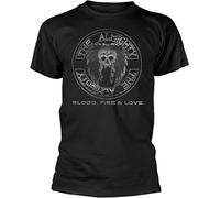 The Almighty 'Blood, Fire & Love' Mens T-Shirt Size L Black