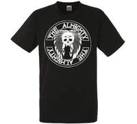 The Almighty Logo Black T-Shirt Shirt Heavy Metal Tee Black M