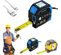 The Almighty Ruler, 2026 New Upgrade 3 in 1 L aser Measuring Tape,Digital Tapes Measure with La ser, The Almighty Tools Tape Measure for Measuring Distance, Area, Volume, and Pythagorean Theorem