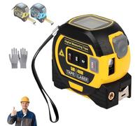 The Almighty Ruler, Upgraded the Almighty Ruler 3-In-1 Measuring Tape, Digital Tape Measure with Data Storage for Measuring Distance, Area, Volume (Yellow, 40m)