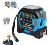 The Almighty Ruler, Upgraded the Almighty Ruler 3-In-1 Measuring Tape, Digital Tape Measure with Data Storage for Measuring Distance, Area, Volume (Blue, 40m)