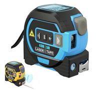 The Almighty Tape Measure Ruler, 2026 New 3-In-1 Rangefinder With Voice, Digital Measuring Tape With Led Display, ±2mm High Accuracy, 40/60/80/100m Measure, Effortless Operation (40m,Blue)