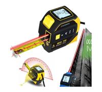 The Almighty Tape Measure Ruler, 2026 New 4-In-1 Rangefinder, Digital Measuring Tape with Led Display Cross Line Level, ±2mm High Accuracy, 40/60/80/100m Measure, Effortless Operation (Yellow-40m)