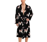 The Alpaca Classic Bathrobe Loungewear Dressing Gown Womens Men for Spa Hotel Sleep M