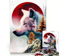 The Alpha Wolf 1000 Piece Jigsaw Puzzles for Teenagers Logic Sense Toy Peaceful Fun Smooth Edge Creative Gift (38x26cm)