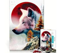 The Alpha Wolf 1000 Piece Jigsaw Puzzles for Teenagers Logic Sense Toy Peaceful Fun Smooth Edge Creative Gift (38x26cm)