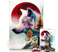 The Alpha Wolf Jigsaw Puzzles 1000 Piece for Teenagers Improve Memory Relaxing Fun Sharp Edge Unique Gift (38x52cm)