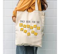 The Alphabet Gift Shop Bananagrams Holiday Beach Tote Bag in Cream The Alphabet Gift Shop Cream