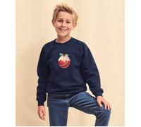 The Alphabet Gift Shop Boy's Kids Cricket Christmas Pudding Jumper in Navy | Size: 7-8 Years The Alphabet Gift Shop Navy 7-8 Years