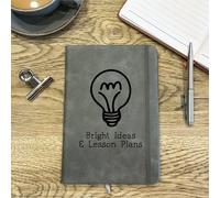 The Alphabet Gift Shop Bright Ideas & Lesson Plans Teacher Notebook in Grey | Size: A5 The Alphabet Gift Shop Grey A5