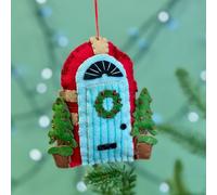 The Alphabet Gift Shop Fabric Christmas Front Door Bauble in Red The Alphabet Gift Shop Red