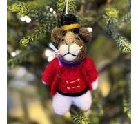 The Alphabet Gift Shop Felt Nutcracker Mouse Christmas Decoration in Red The Alphabet Gift Shop Red