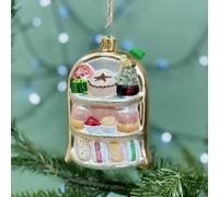 The Alphabet Gift Shop Festive Afternoon Tea Shaped Bauble The Alphabet Gift Shop Multicolor