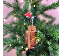 The Alphabet Gift Shop Golf Club Christmas Bauble in Brown The Alphabet Gift Shop Brown