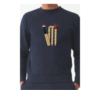 The Alphabet Gift Shop Men's Christmas Cricket Jumper in Navy | Size: Medium The Alphabet Gift Shop Navy M