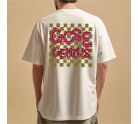 The Alphabet Gift Shop Men's Gcse Genius Graphic T-Shirt in White | Size: Medium The Alphabet Gift Shop White M