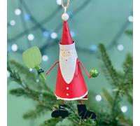 The Alphabet Gift Shop Padel Ball Santa Bauble in Red The Alphabet Gift Shop Red