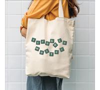 The Alphabet Gift Shop Scrabble Master Tote Bag in Cream The Alphabet Gift Shop Cream