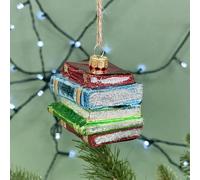 The Alphabet Gift Shop Stack Of Books Bauble For Reader The Alphabet Gift Shop Multicolor