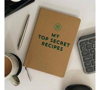 The Alphabet Gift Shop Top Secret Recipes Notebook in Brown | Size: A5 The Alphabet Gift Shop Brown A5