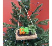 The Alphabet Gift Shop Vegetable Patch Christmas Decoration For Gardener in Brown The Alphabet Gift Shop Brown