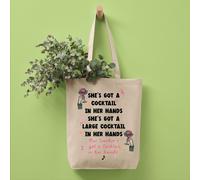 The Alphabet Gift Shop Whole World in her Hands Teacher Tote Bag in Cream The Alphabet Gift Shop Cream