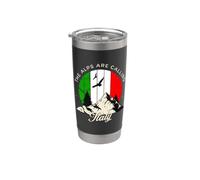 The Alps are Calling Italy Scenic Mountain Artwork Stainless Steel Insulated Tumbler