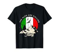 The Alps are Calling Italy Scenic Mountain Artwork T-Shirt