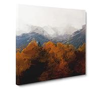 The Alps in Italy Canvas Print | Gallery Wrapped 30mm Frame Wall Art | 20x20 inches | Ready to Hang | Modern Picture | Living Room Bedroom Lounge Office