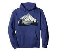 The Alps Mountains in the Forest with Trees Nature the Mountains Pullover Hoodie