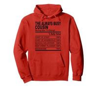 The always busy cousin nutrition fact fun cousins men women Pullover Hoodie