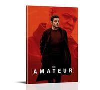 The Amateur Thriller Action Revenge Movie Poster Wall Art Canvas Aesthetic Cover Poster Vintage Music And Movies Decorative Painting for Living Room Bed Room 20x30inch(50x75cm) Frame-style