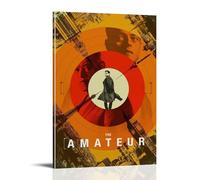 The Amateur Thriller Action Revenge Movie Poster Wall Art Canvas Aesthetic Cover Poster Vintage Music And Movies Decorative Painting for Living Room Bed Room 08x12inch(20x30cm) Frame-style